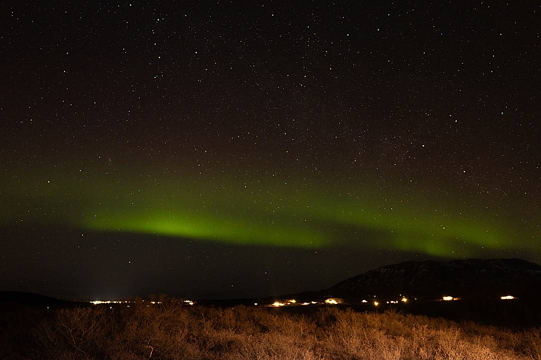 Northern lights over Iceland 