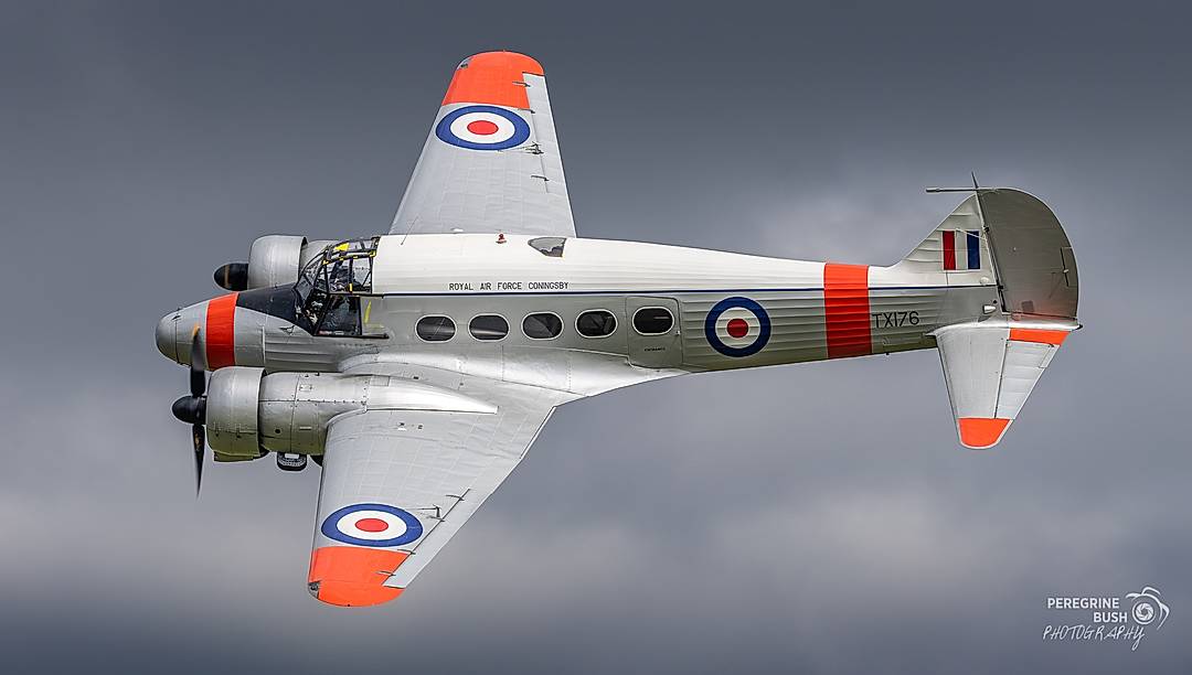 Avro Anson C.19 TX176 owned by BAE Systems is based at the Shuttleworth Collection in Old Warden. This classic machine was built in 1946. It was painted in the RAF livery of RAF Coningsby station flight in 2018 to celebrate the RAFs centenary.