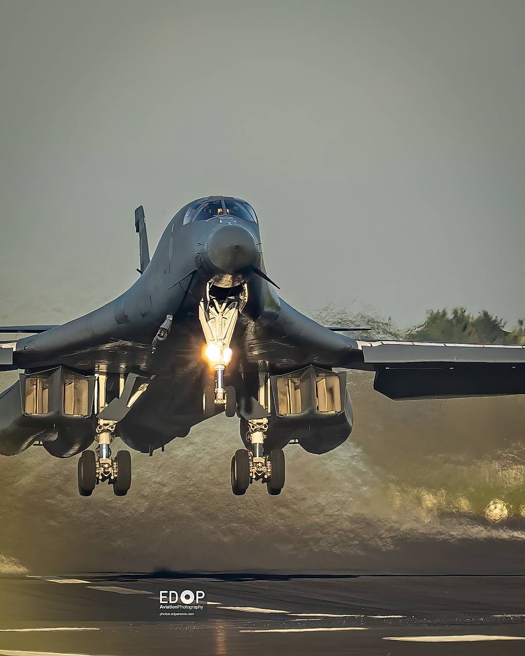 Closest thing to experiencing a rocket launch, A B-1 early morning departure from RAF Fairford 