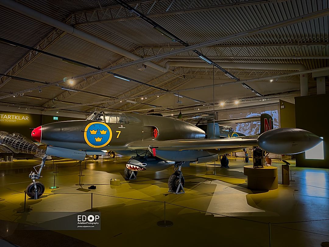 OK, not the Centenary  show directly but the Flygvapen Museum is on site and has some incredible exhibits beautifully presented.   A case in point the amazing Saab J-21 !