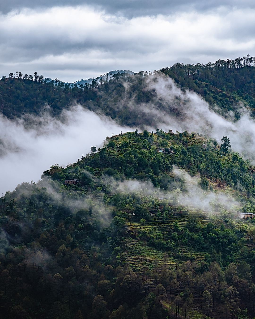 Cloudy morning in Champawat, Uttarakhand 