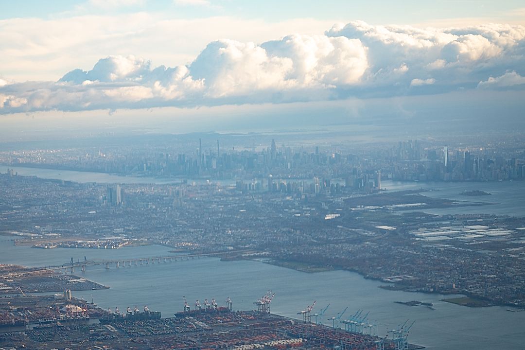 Morning views from a southbound Newark departure