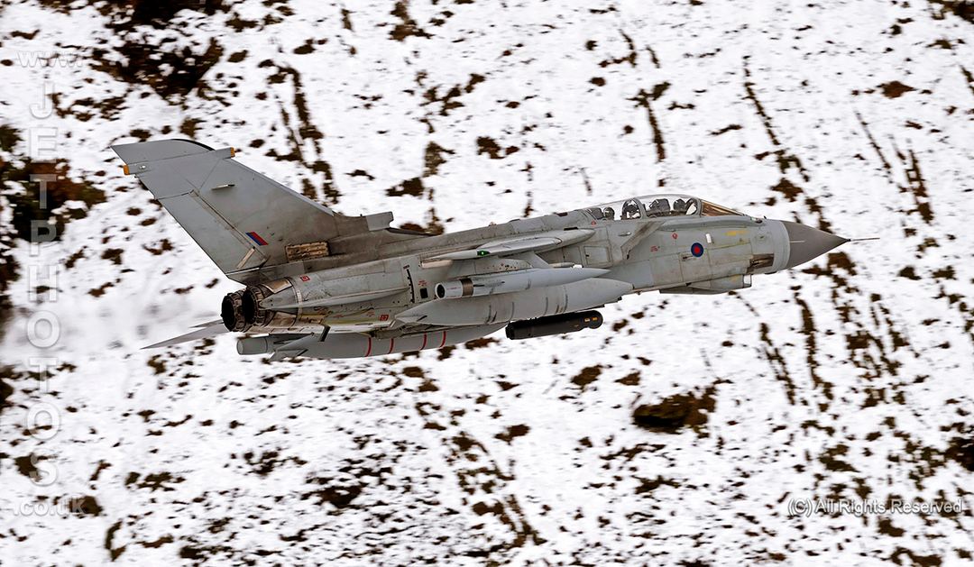 RAF Tornado GR4 passing CAD West in the loop.