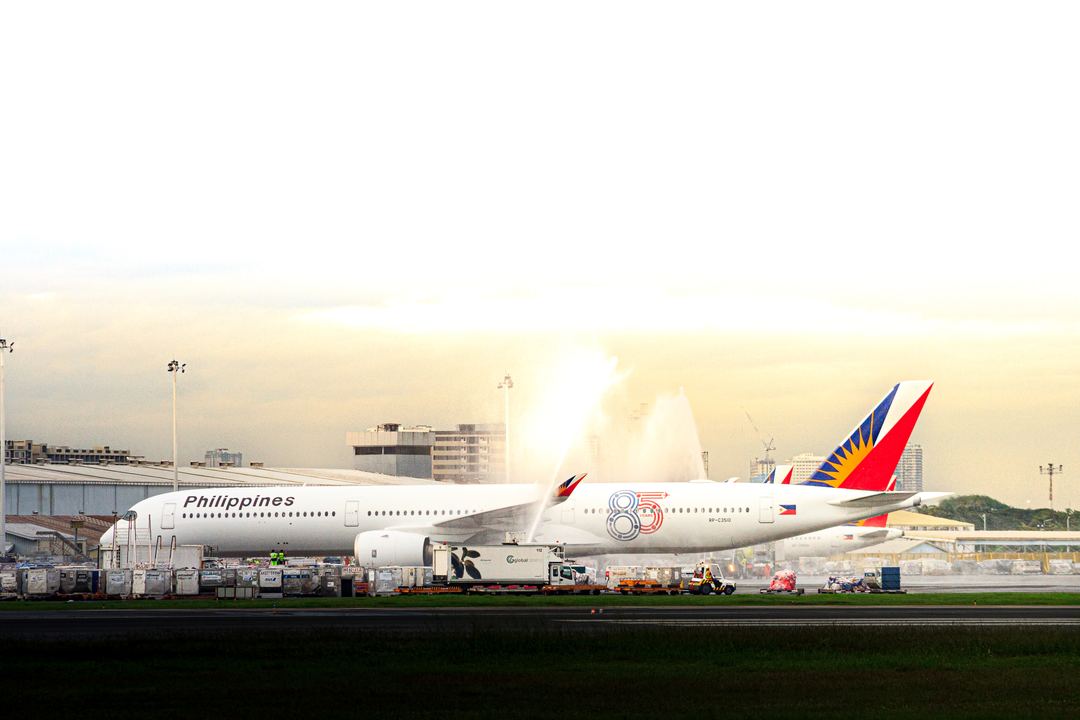 A historic day for the Heart of the Filipino! 🇵🇭✈️ Photo (2 out of 4)

Why I choose this as my shot of the year? This is my first time seeing a water canon salute for an aircraft, and that aircraft is the first A350-1000 in southeast asia to operate for Philippine Airlines! WELCOME RP-C3510!!!! 

