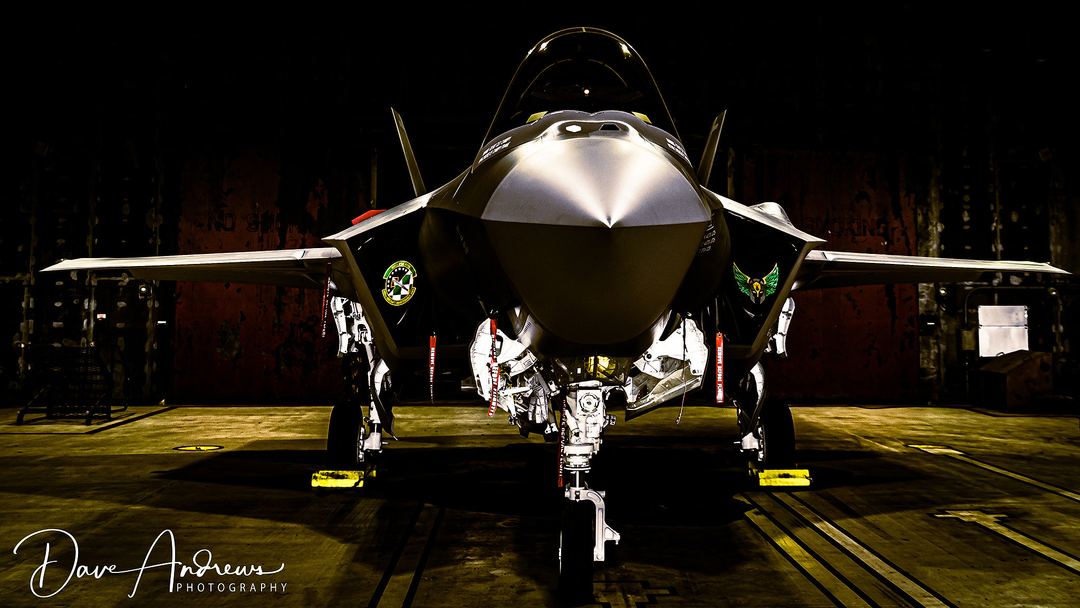 Close up to RAF Lakenheath F-35