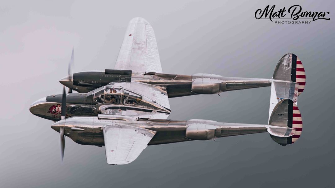Lockheed P-38 Lightning, with Eskil Amdal in the pilots seat.