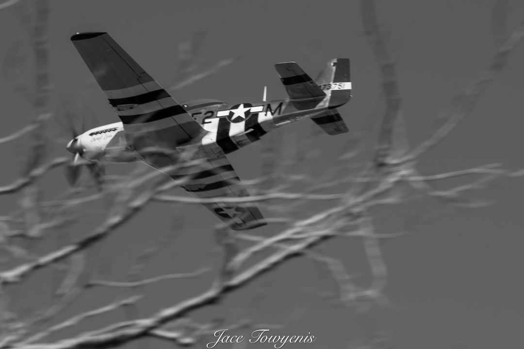 Jack aces P51 flying out of Oakland airport for SF fleetweek 