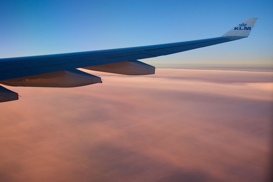 Picking up on the good old "Wingtip Wednesday" mission.

Sunrise on a flight from the US back to Europe many moons ago.