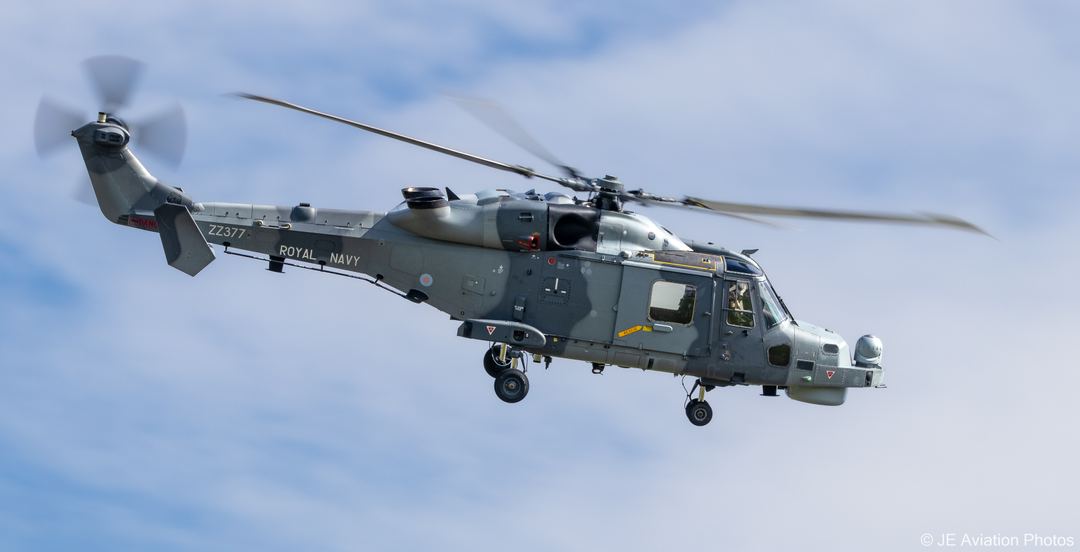 Maritime Strike

An 825 Naval Air Squadron Wildcat passes crowd centre at the Cosford Airshow 2026. 