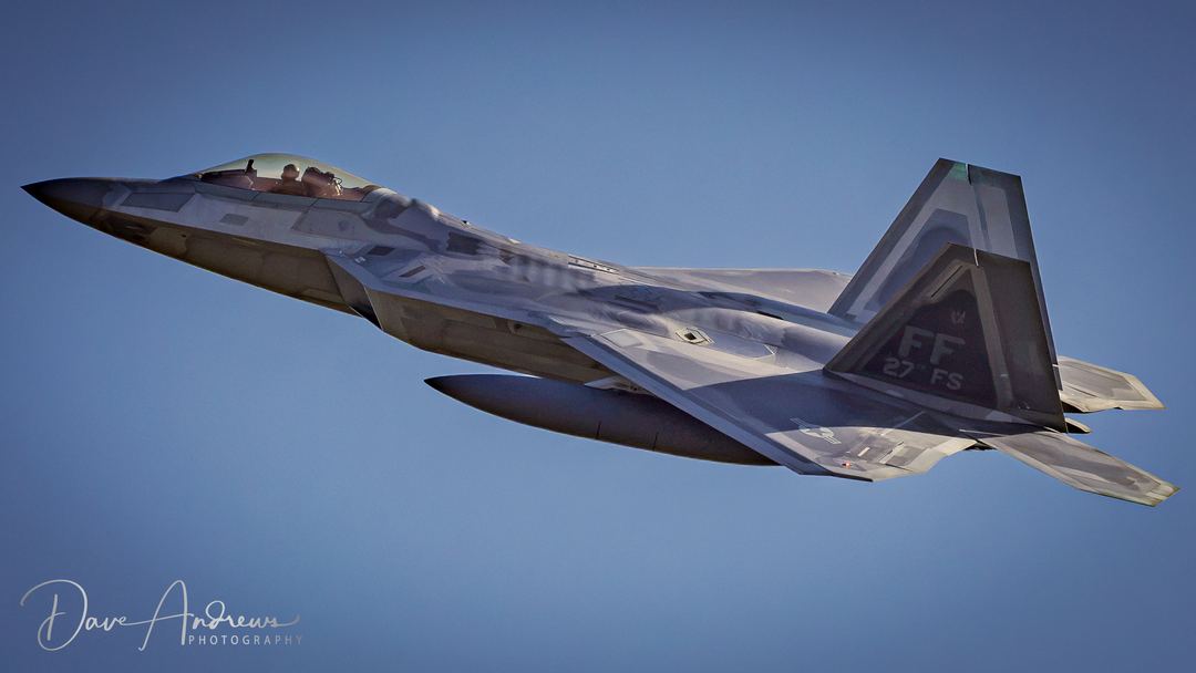 Low approach from one of the F-22 raptors when they was staying at RAF Lakenheath 