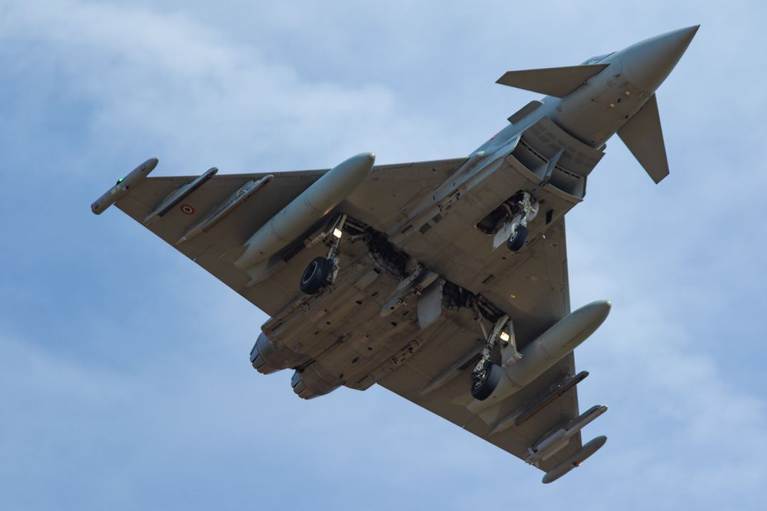 Italian Air Force  F-2000A on finals 