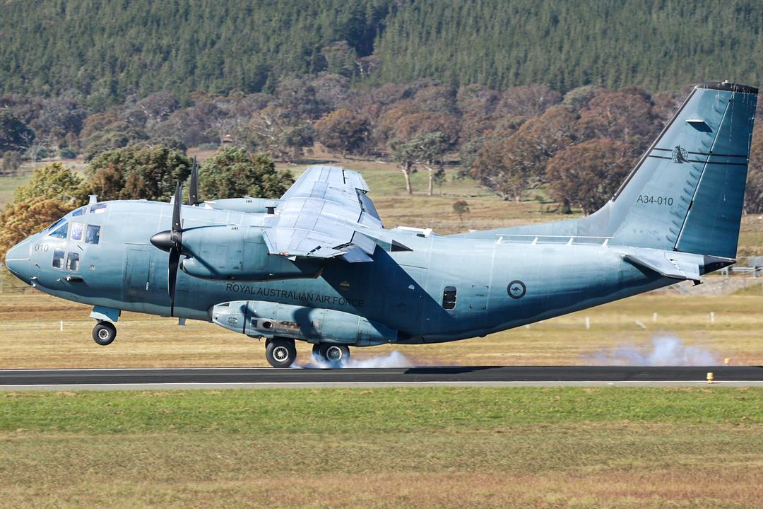 Bouncy C27 landing at CBR