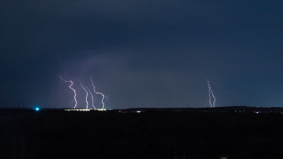 Some CG strikes over Great Salt Lake area in Utah 