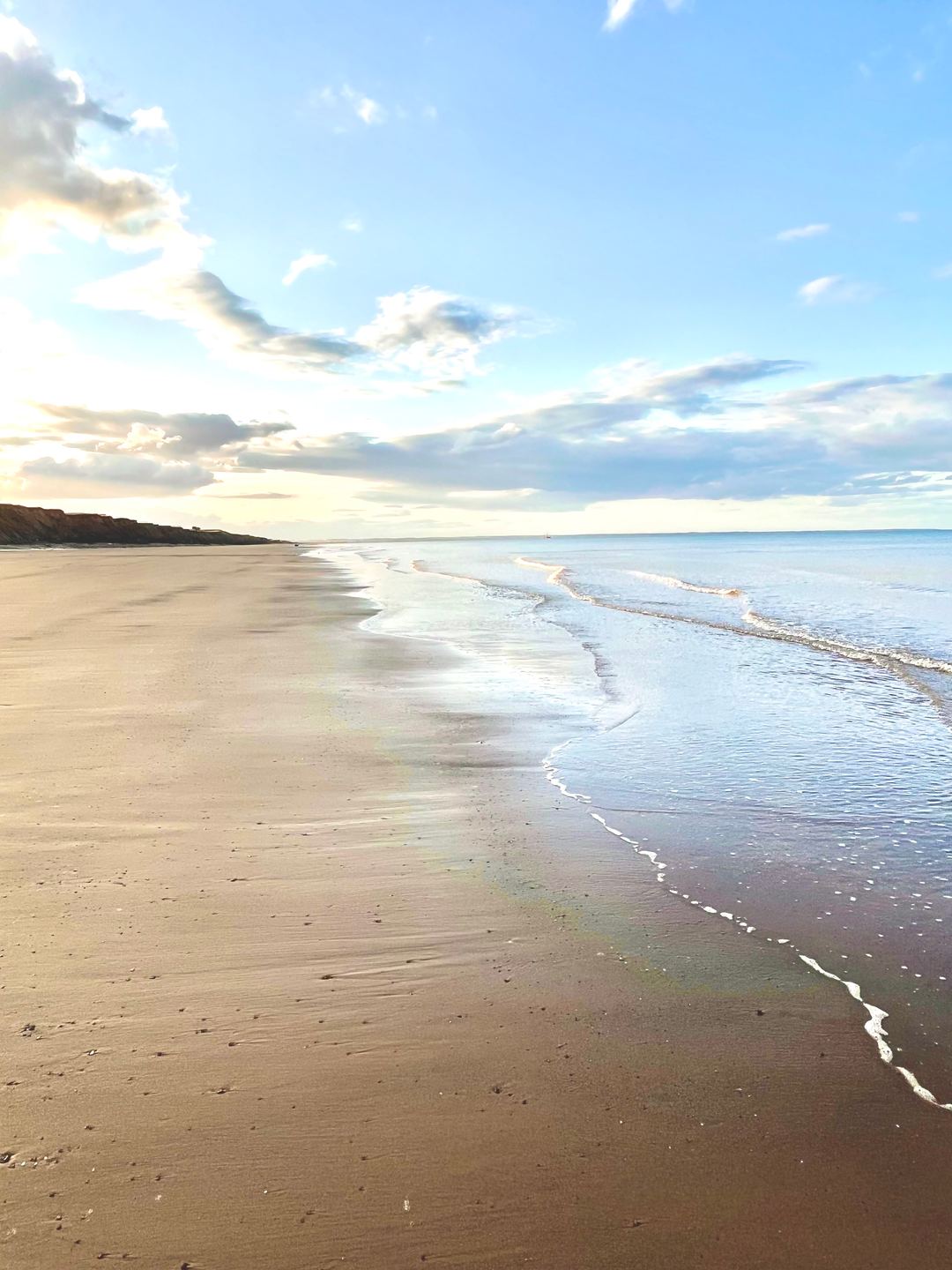 The beach at Driffield in Yorkshire on a summers evening, beautiful, unspoiled and if you can use your imagine could
Be any where in the world,

