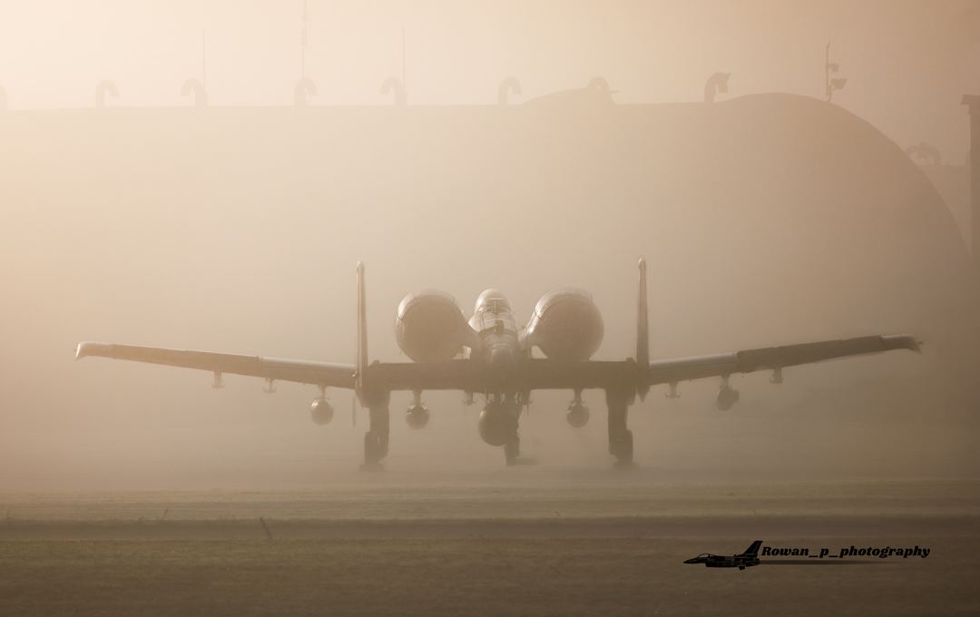 A10 passing through Lakenheath on their way home from deployment in the Middle East