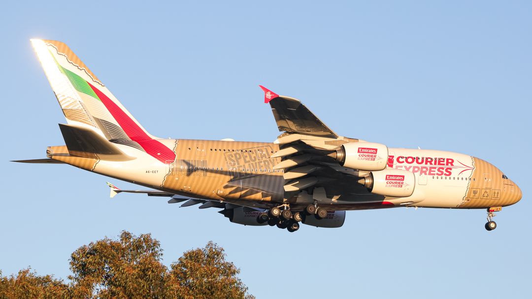 Courier Express special livery 
Emirates A380 