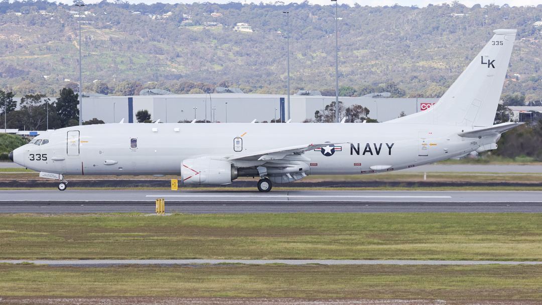 US navy Boeing P8a Poseidon (169335) 
PH 858 (YPPH-FJDG) 
-