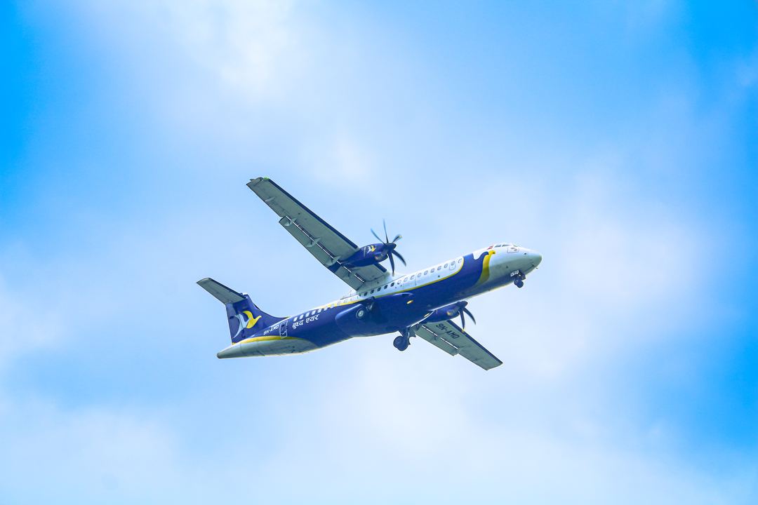 Buddha Air Atr 72 landing at Kolkata. 