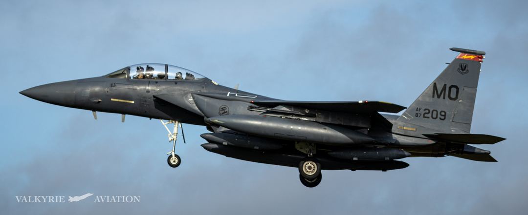 Tabor25 Returns

Tabor25, an F-15E Strike Eagle of the 389th Fighter Squadron ‘T-Bolts’, part of the 366th Fighter Wing at Mountain Home Air Force Base in Idaho, returning to RAF Lakenheath due to gear retraction issues while attempting transit to Middle East. 