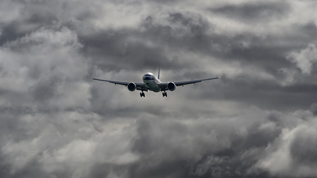 China Southern Cargo Boeing  777 coming into land.