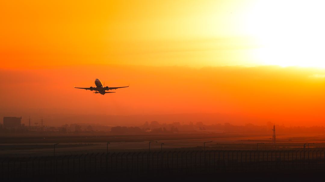 A beautiful elal 737 taking off from TLV at sunrise
