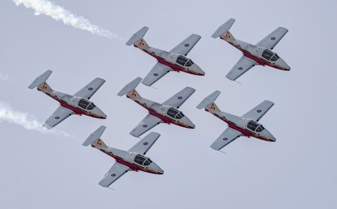 Canadian Snowbirds in Comox BC today