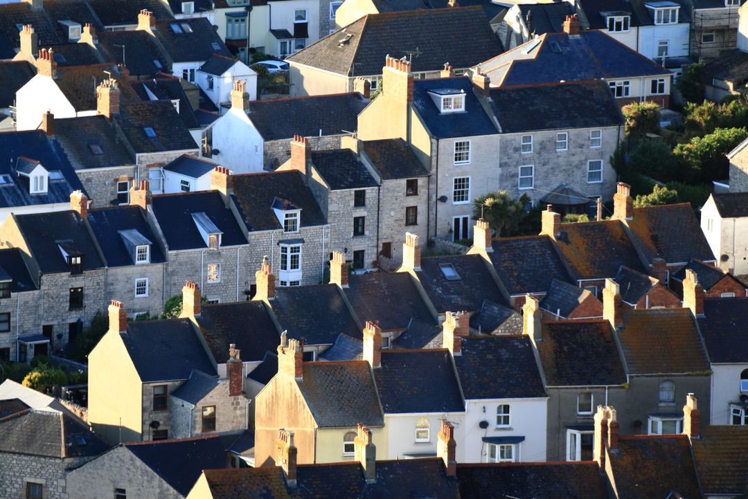 Fortuneswell from The Heights on Portland UK.