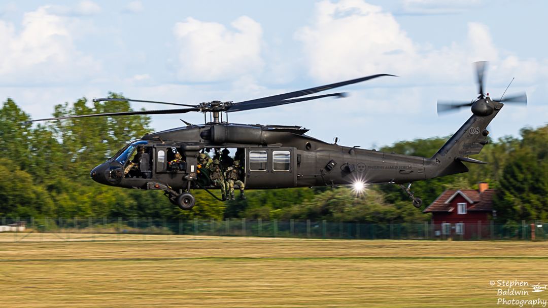 Swedish Air Force Black Hawk at Swedish Air Force 100 Air Show