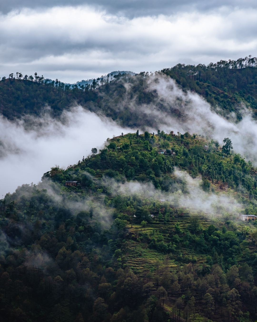 Cloudy morning in Champawat, Uttarakhand 