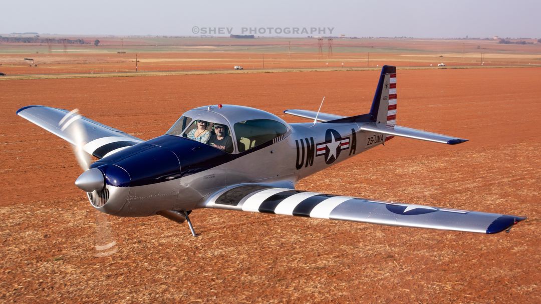 North American Navion on a fine afternoon in Joburg