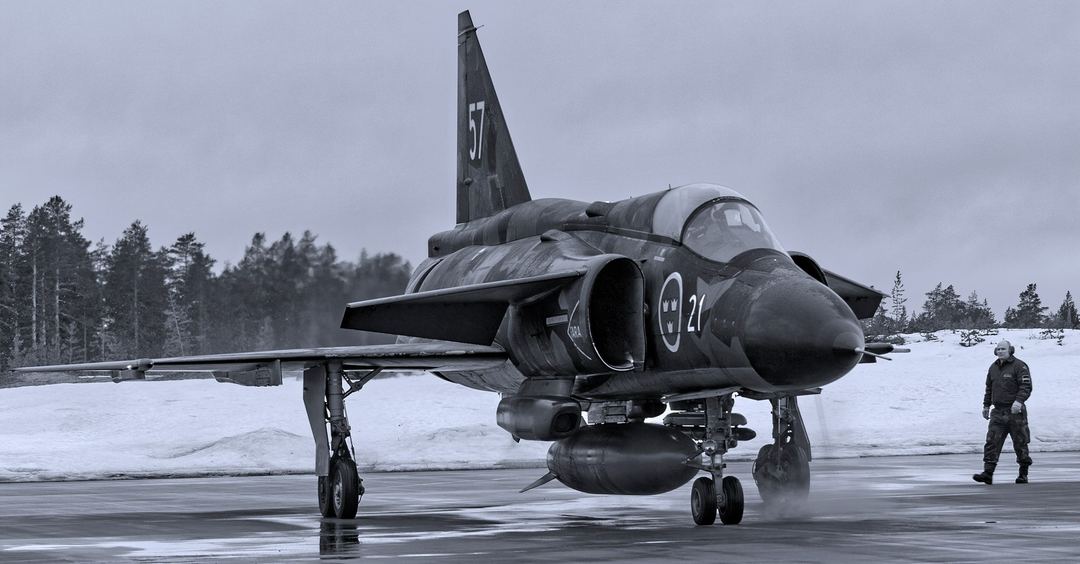 Because nothing beats SAAB’s mighty Viggen