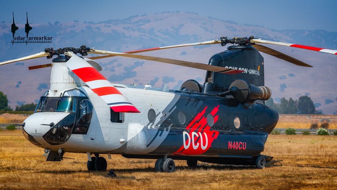 COULSON CHINOOK
CH-47D resting during fire fighting ops at San Martin Airport around 2020.