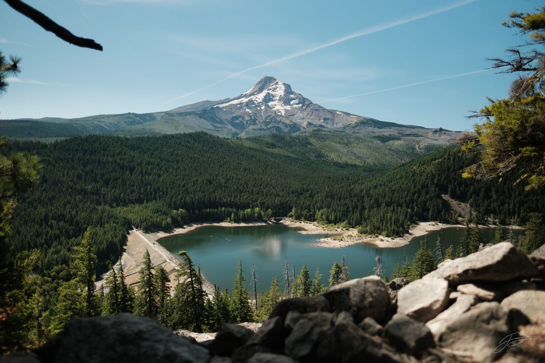 Mount Hood and Laurance Lake