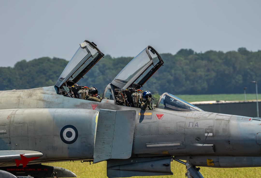 Crew of the HAF Phantom at BAF Days 2026, Florennes Air Base