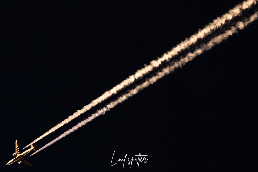 Turkish airlines airbus a350 during sunset..
