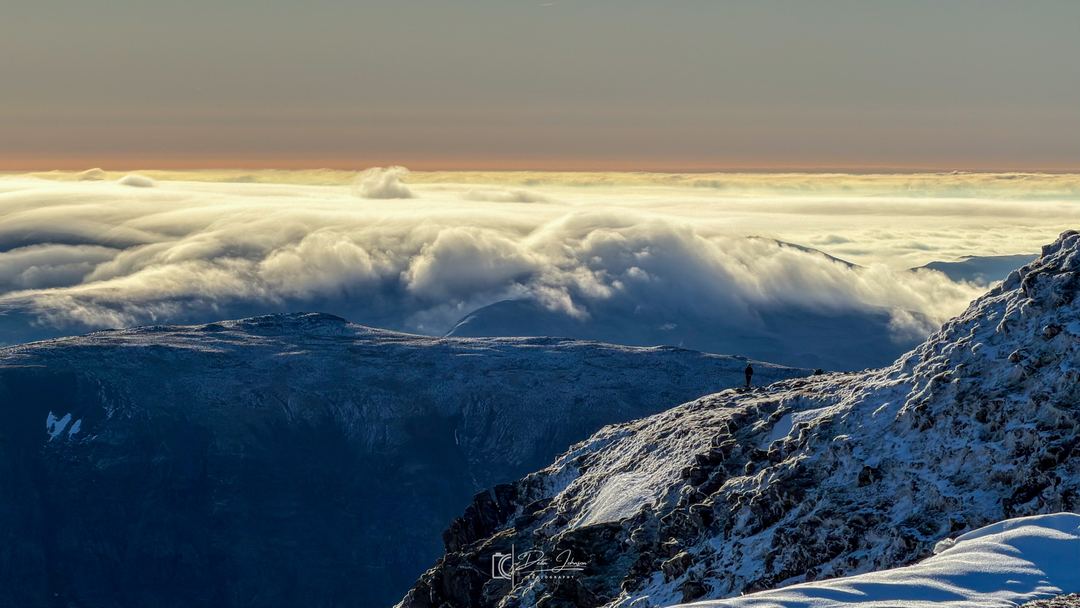 Layers of clouds aswell as mountains - from a camp on Helvellyn Summit a few months back 
