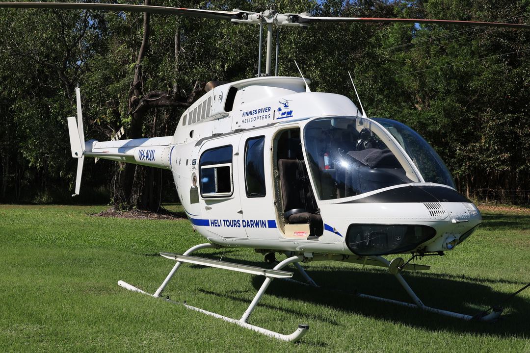 Heli off the highway in a random spot 