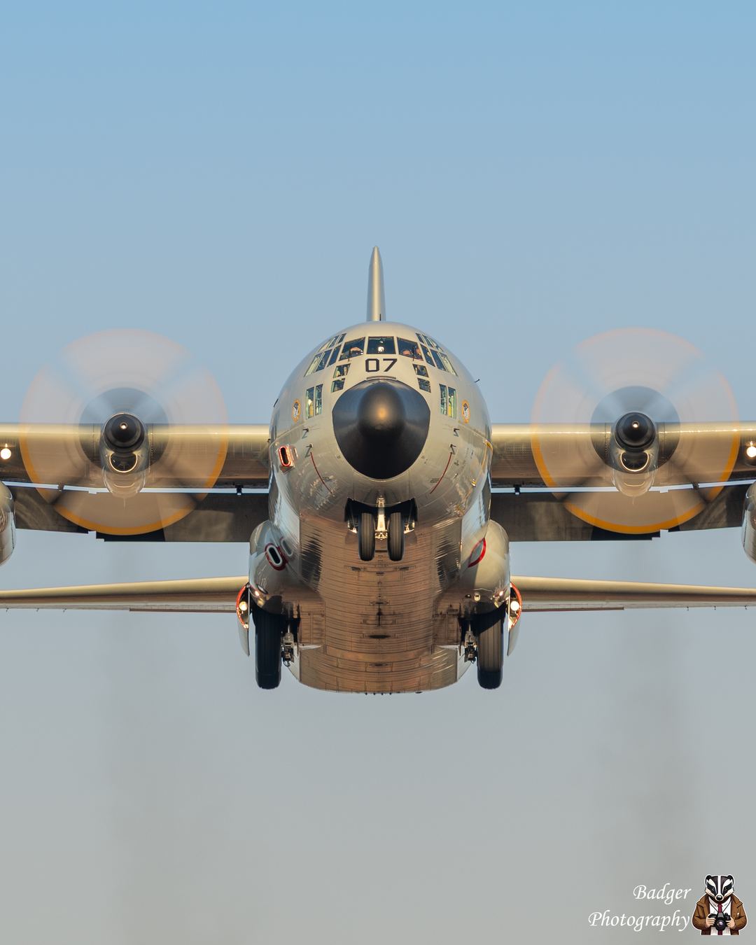 A Thai Air Force C-130H on final at RAAF Darwin during Pitch Black 26 shortly before sunset
