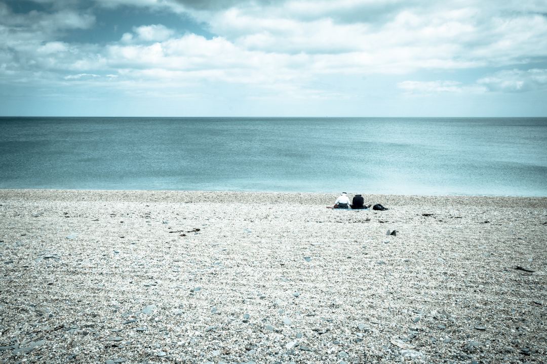 Torcross Beach Devon on a calm day.