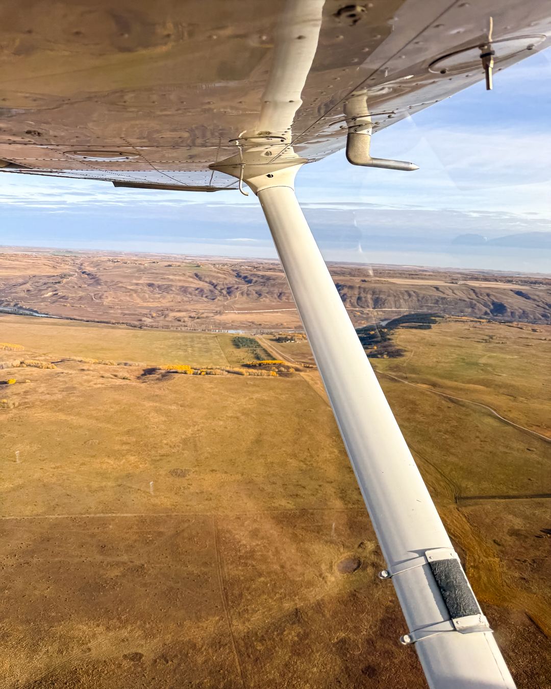 Wing of the first ever Cessna I have ever flown, which was from today!